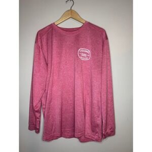 Surfmentality Cozumel Mexico Long Sleeve Shirt Mens Large Pink Heather RS-2902H